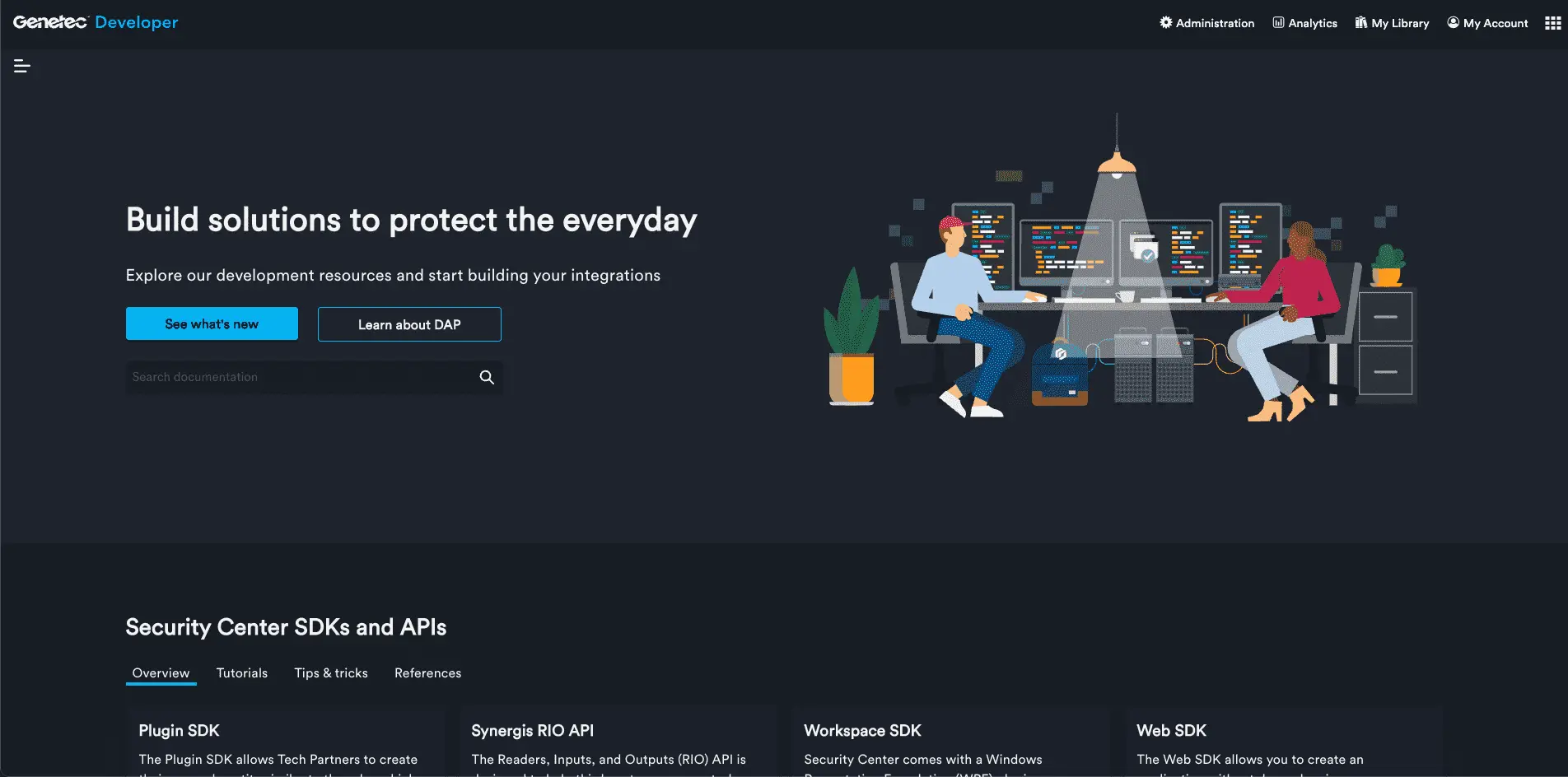 Genetec Developer homepage
