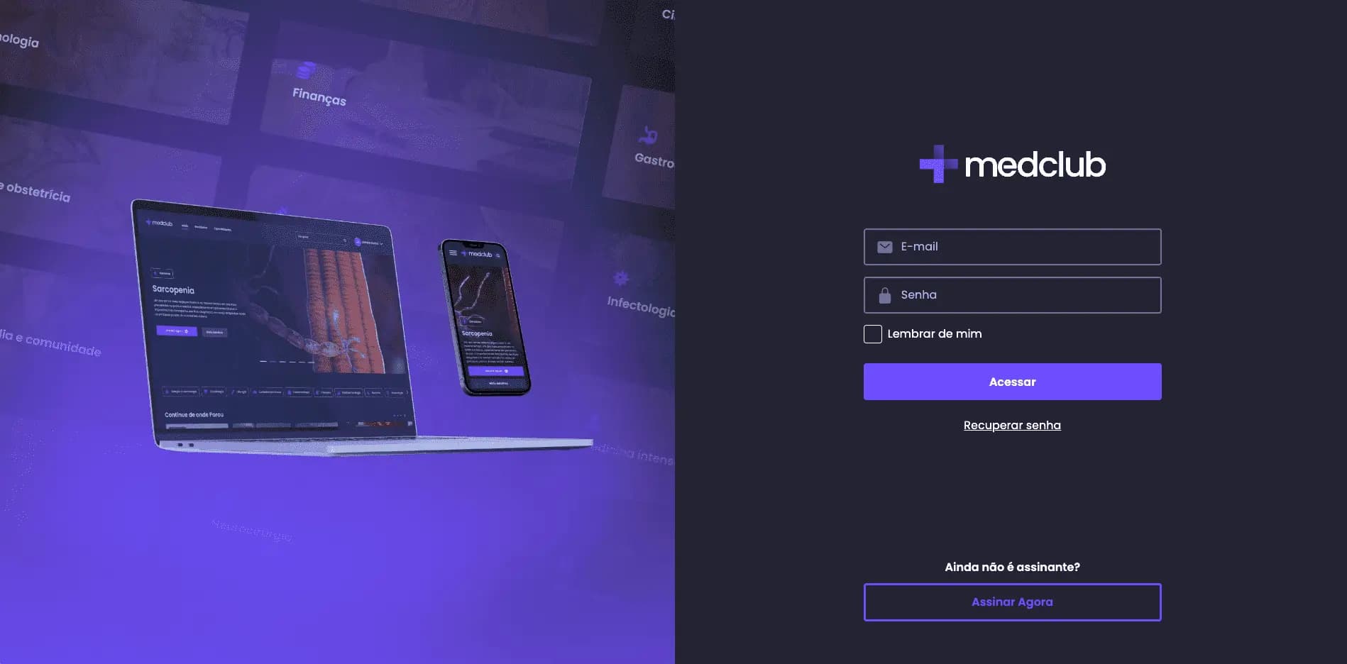 MedClub homepage